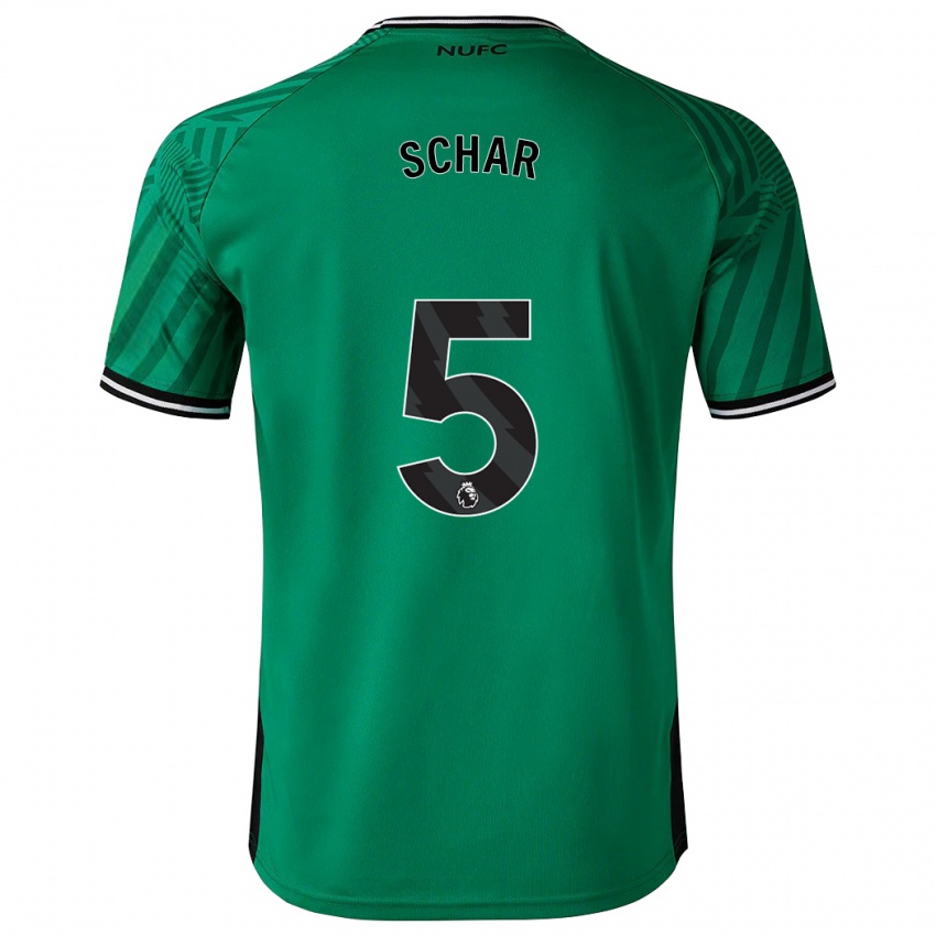 Herren Fabian Schär #5 Grün Auswärtstrikot Trikot 2023/24 T-Shirt