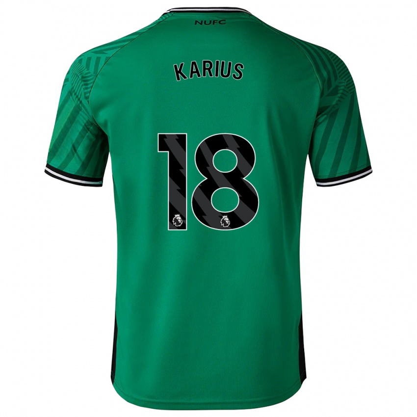 Herren Loris Karius #18 Grün Auswärtstrikot Trikot 2023/24 T-Shirt