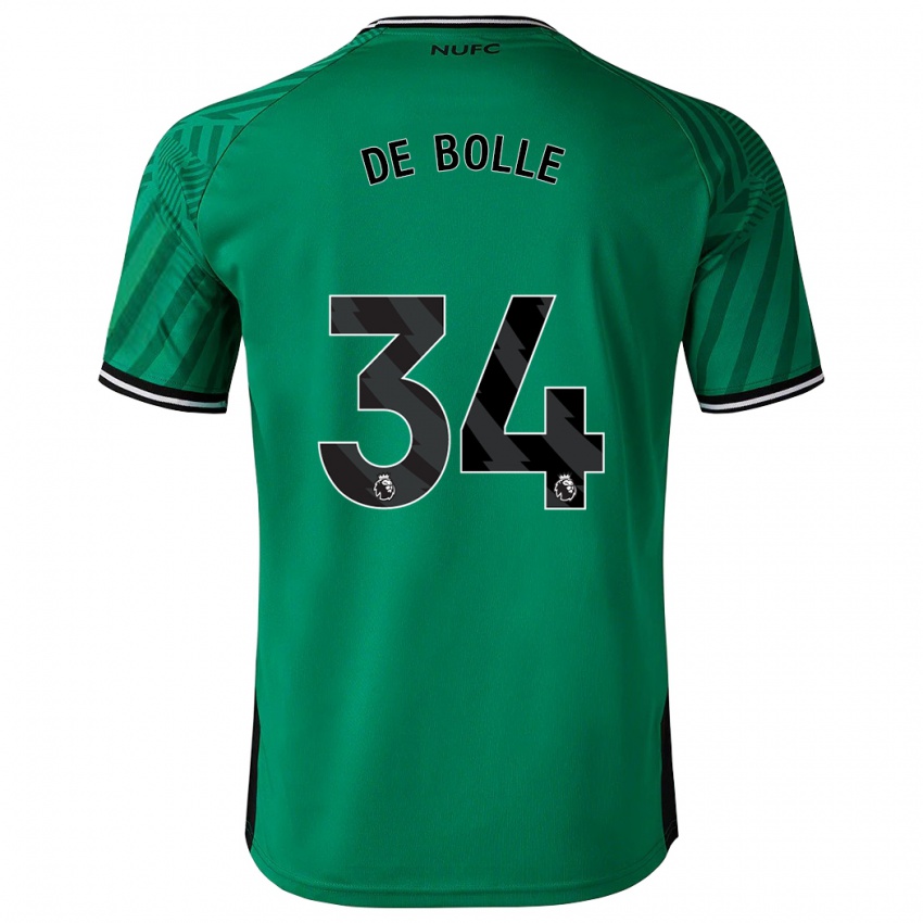 Herren Lucas De Bolle #34 Grün Auswärtstrikot Trikot 2023/24 T-Shirt