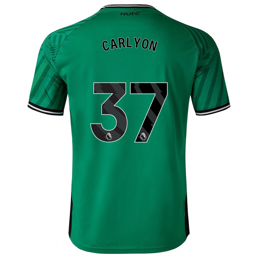 Herren Nathan Carlyon #37 Grün Auswärtstrikot Trikot 2023/24 T-Shirt