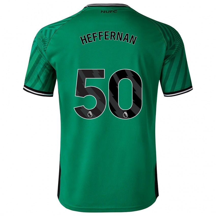 Herren Cathal Heffernan #50 Grün Auswärtstrikot Trikot 2023/24 T-Shirt