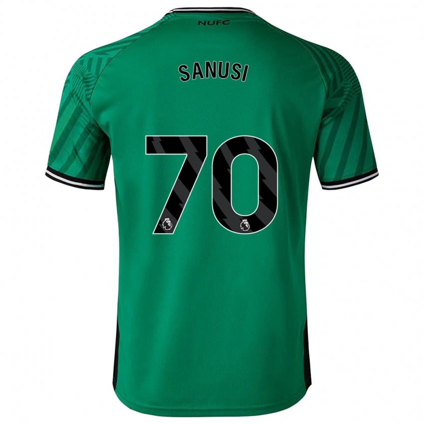 Herren Trevan Sanusi #70 Grün Auswärtstrikot Trikot 2023/24 T-Shirt