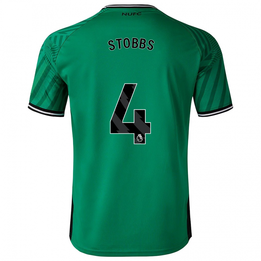 Herren Amber-Keegan Stobbs #4 Grün Auswärtstrikot Trikot 2023/24 T-Shirt