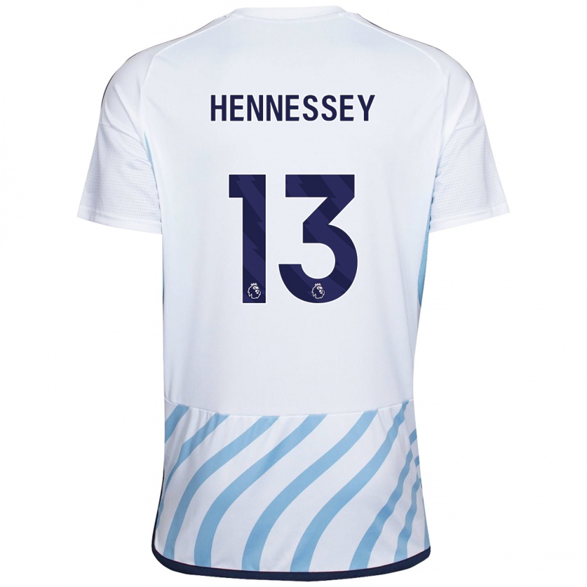 Herren Wayne Hennessey #13 Weiß Blau Auswärtstrikot Trikot 2023/24 T-Shirt