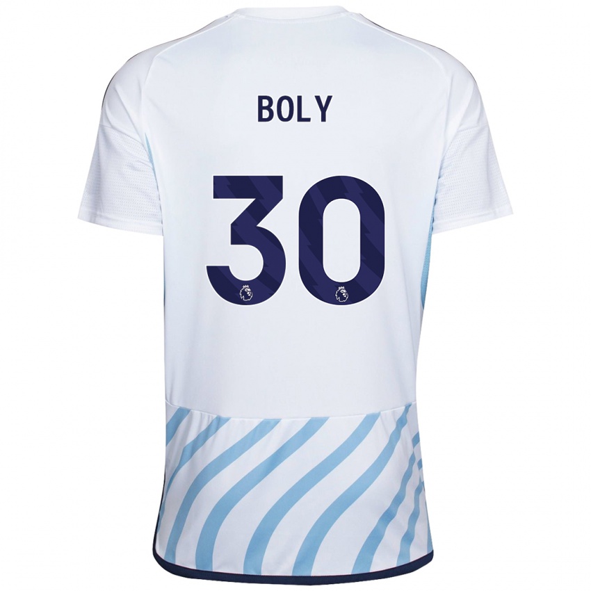 Herren Willy Boly #30 Weiß Blau Auswärtstrikot Trikot 2023/24 T-Shirt