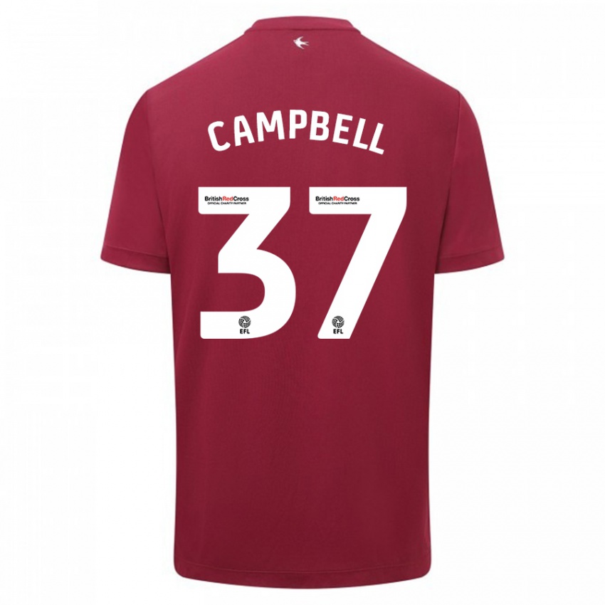 Herren Vontae Daley-Campbell #37 Rot Auswärtstrikot Trikot 2023/24 T-Shirt