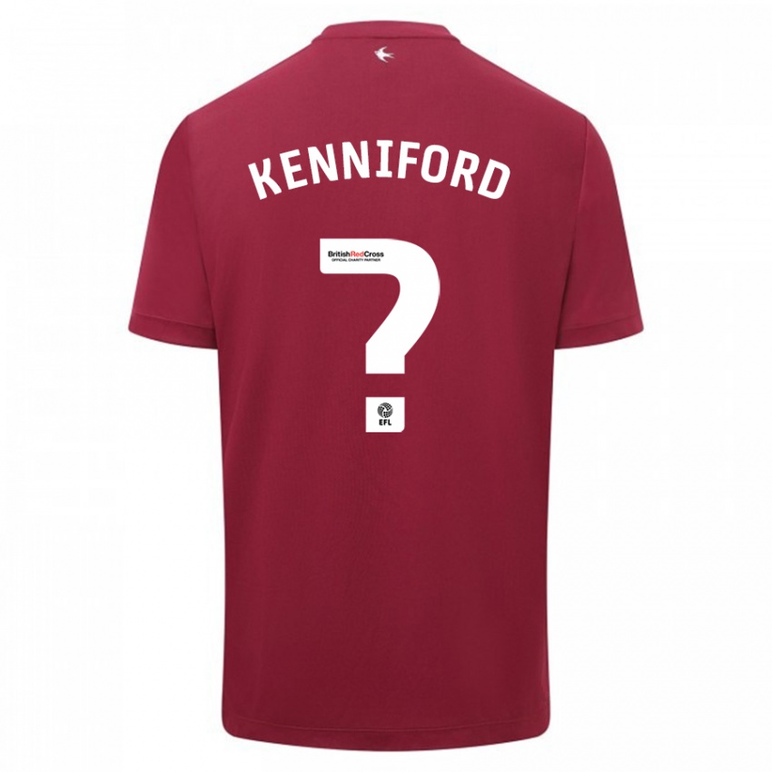 Herren Kyle Kenniford #0 Rot Auswärtstrikot Trikot 2023/24 T-Shirt