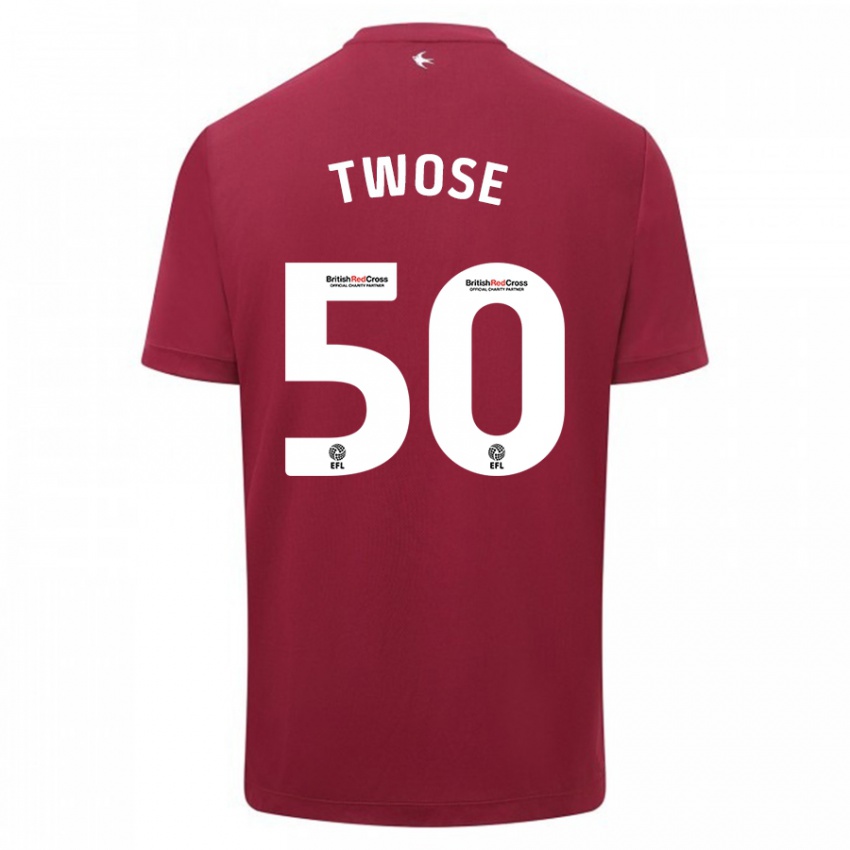 Herren Cody Twose #50 Rot Auswärtstrikot Trikot 2023/24 T-Shirt