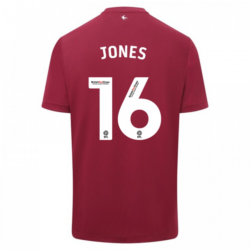 Herren Ellie Jones #16 Rot Auswärtstrikot Trikot 2023/24 T-Shirt