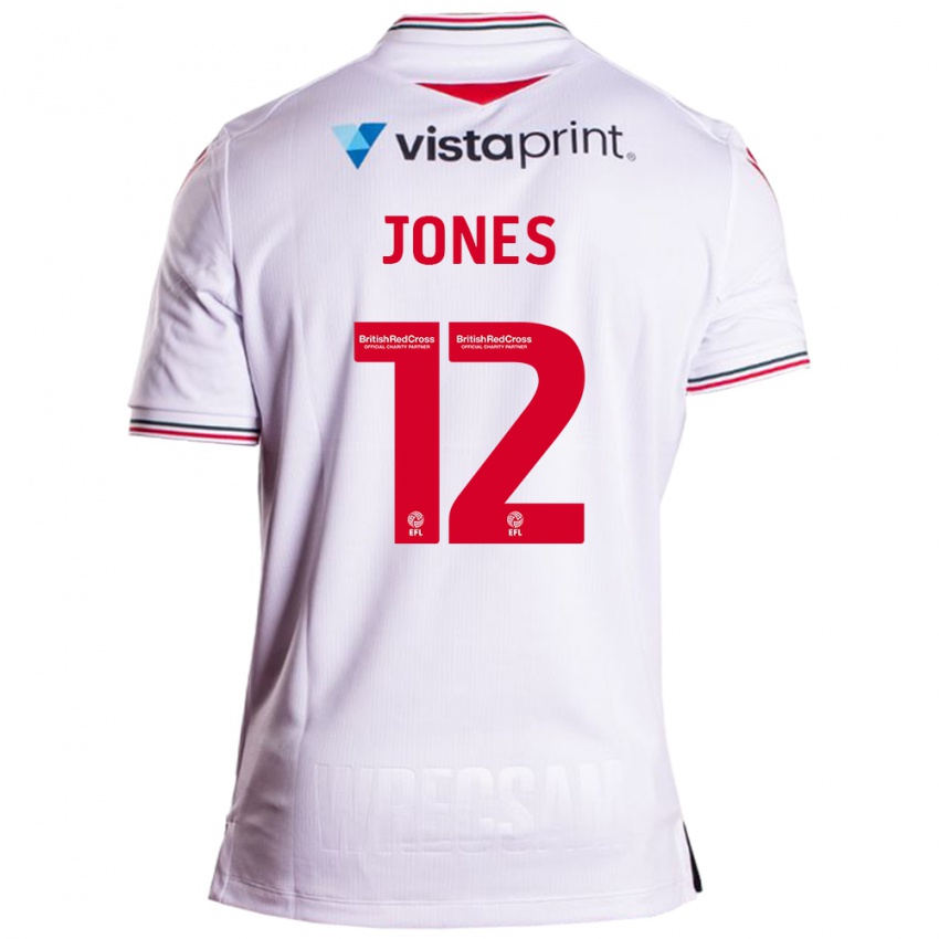 Herren Carra Jones #12 Weiß Auswärtstrikot Trikot 2023/24 T-Shirt