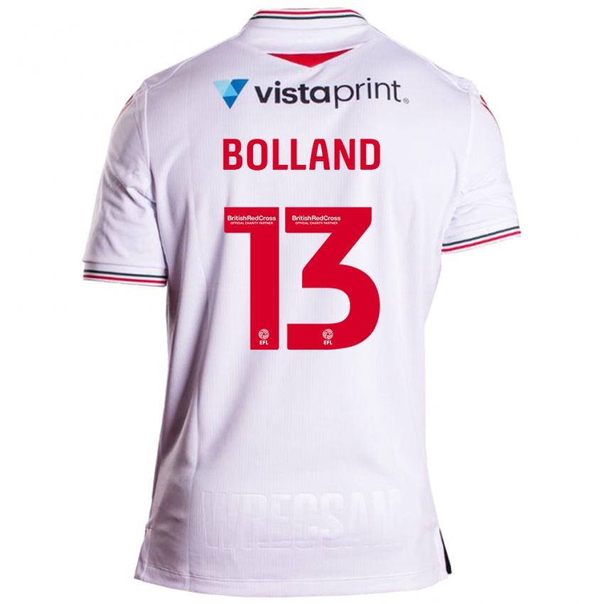 Herren Charlotte Bolland #13 Weiß Auswärtstrikot Trikot 2023/24 T-Shirt