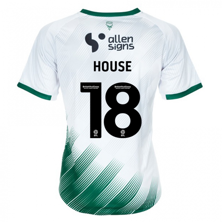 Herren Ben House #18 Weiß Auswärtstrikot Trikot 2023/24 T-Shirt