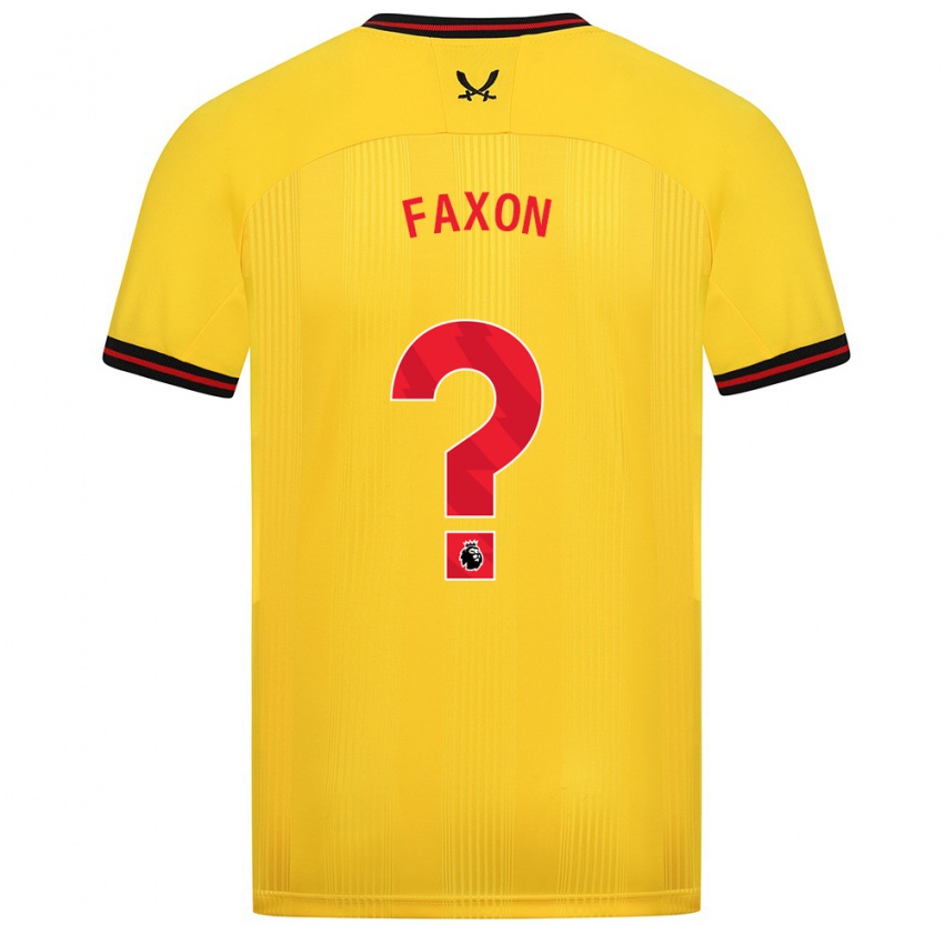 Herren Luke Faxon #0 Gelb Auswärtstrikot Trikot 2023/24 T-Shirt