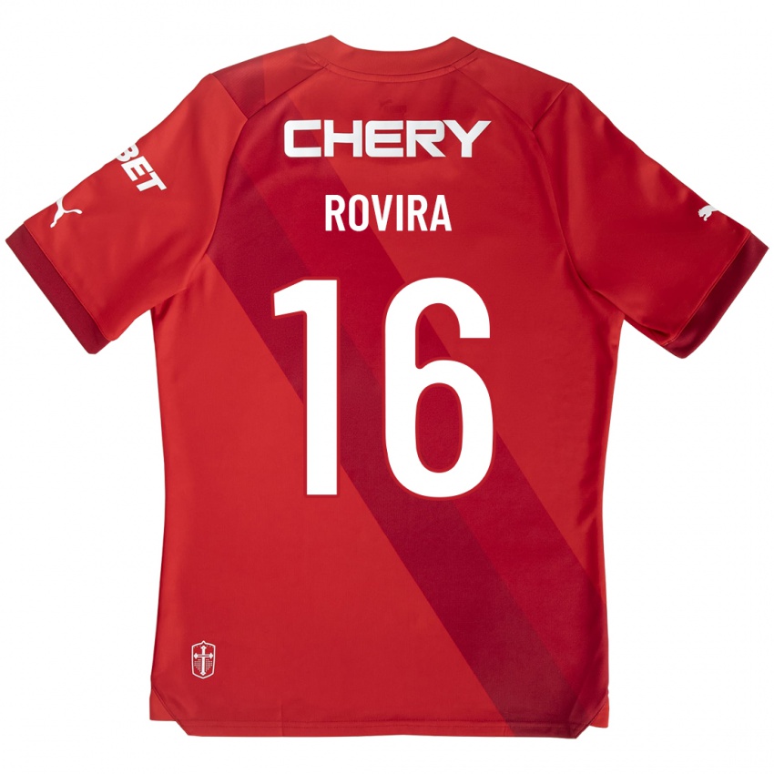 Herren Brayan Rovira #16 Rot Auswärtstrikot Trikot 2023/24 T-Shirt