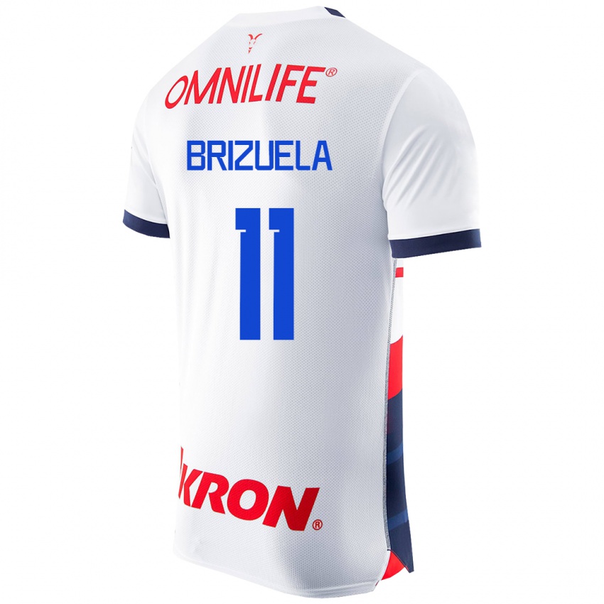 Herren Isaác Brizuela #11 Weiß Auswärtstrikot Trikot 2023/24 T-Shirt