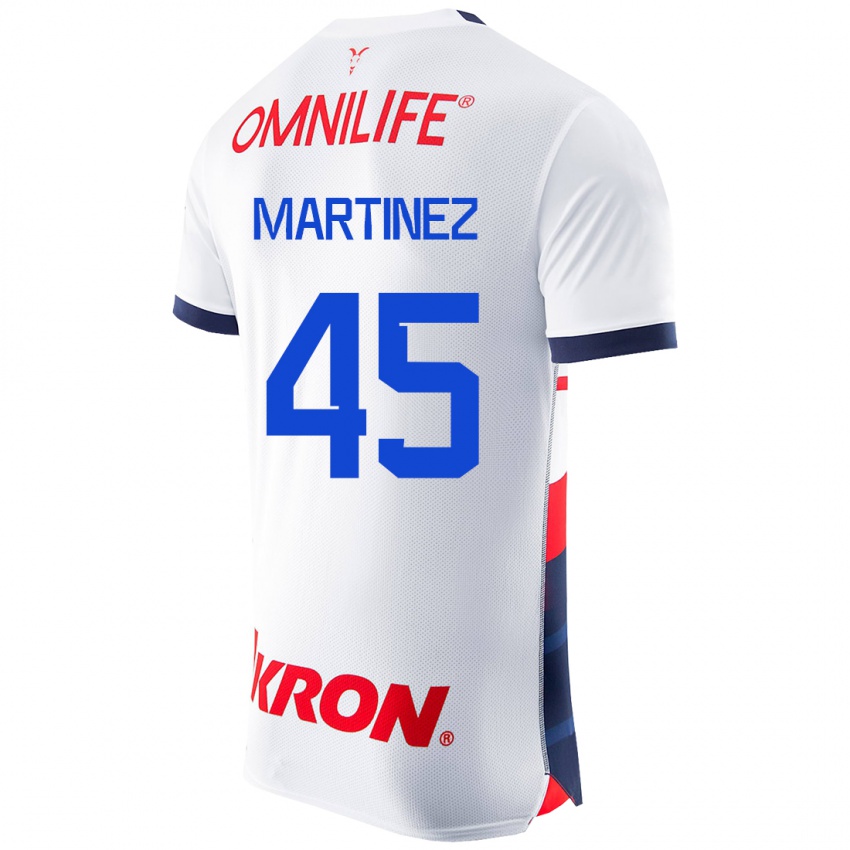 Herren Raúl Martínez #45 Weiß Auswärtstrikot Trikot 2023/24 T-Shirt