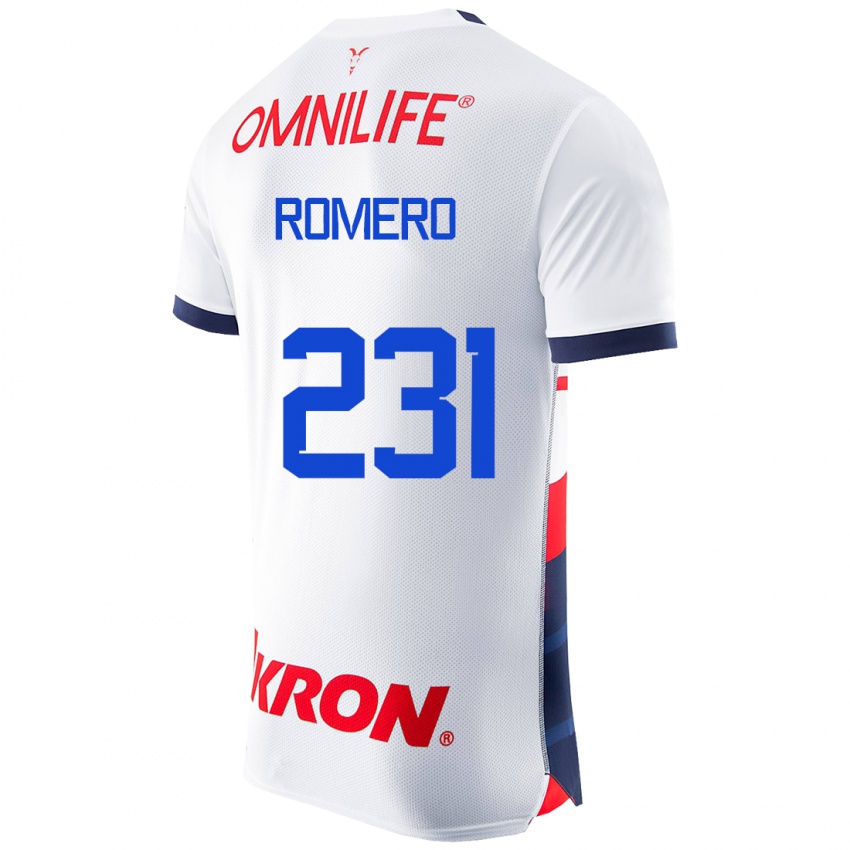 Herren Ángel Romero #231 Weiß Auswärtstrikot Trikot 2023/24 T-Shirt