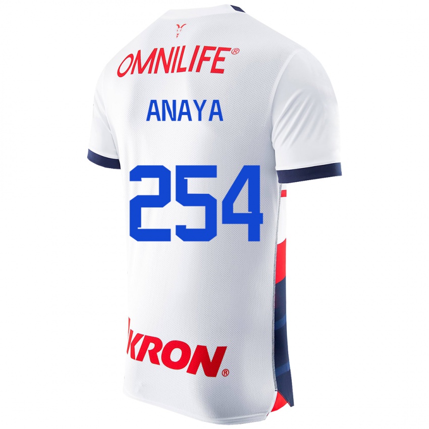 Herren Mario Anaya #254 Weiß Auswärtstrikot Trikot 2023/24 T-Shirt