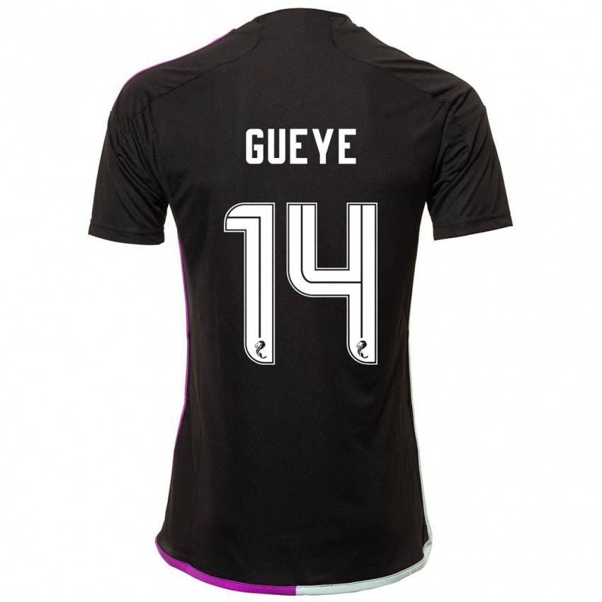 Herren Pape Habib Gueye #14 Schwarz Auswärtstrikot Trikot 2023/24 T-Shirt