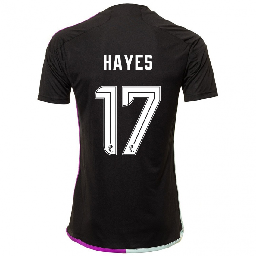 Herren Jonny Hayes #17 Schwarz Auswärtstrikot Trikot 2023/24 T-Shirt
