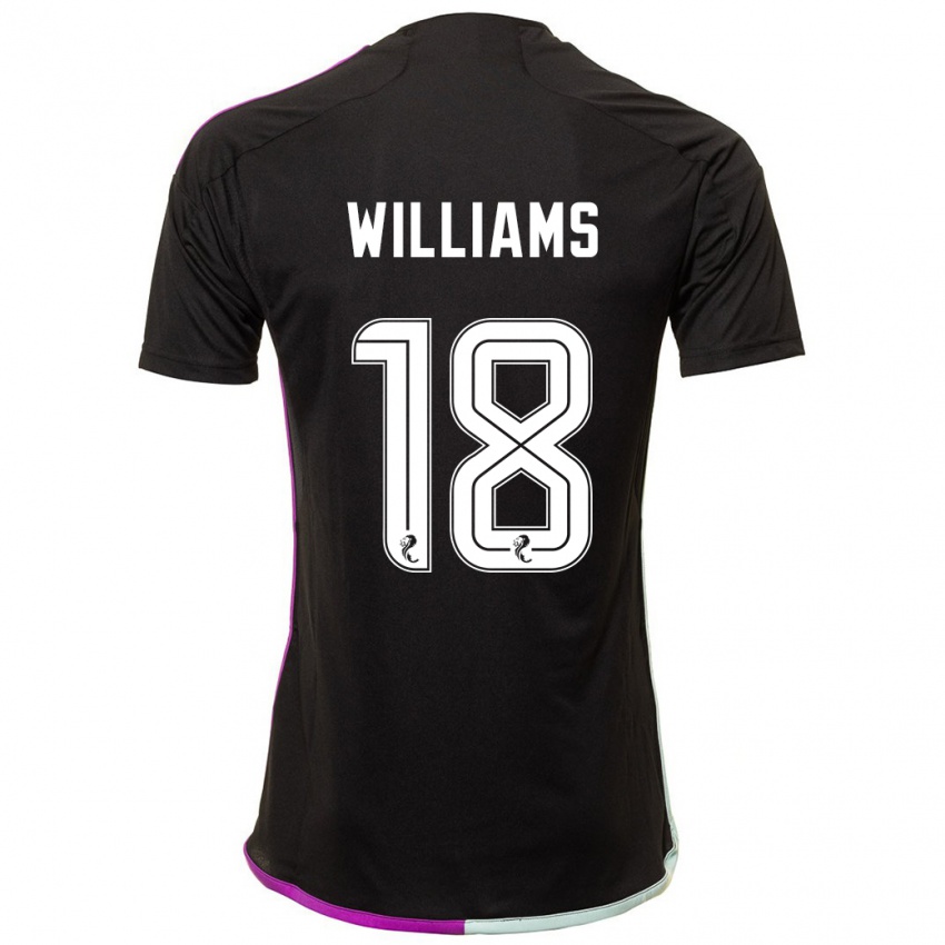 Herren Rhys Williams #18 Schwarz Auswärtstrikot Trikot 2023/24 T-Shirt