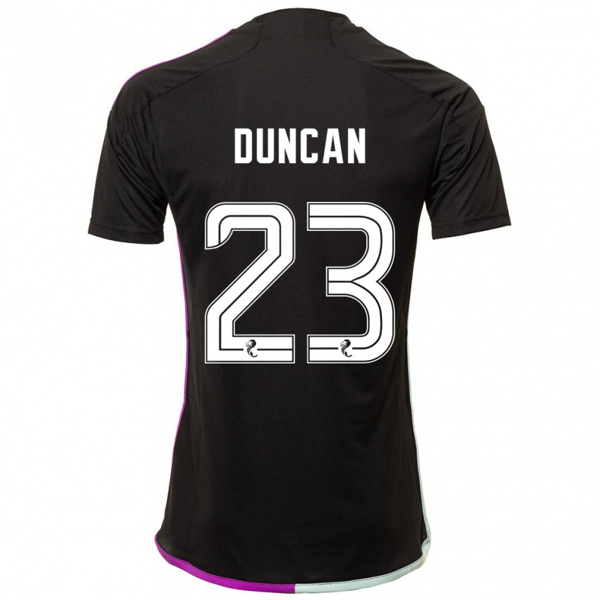 Herren Ryan Duncan #23 Schwarz Auswärtstrikot Trikot 2023/24 T-Shirt