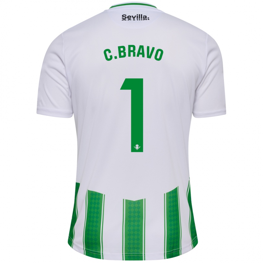 Damen Claudio Bravo #1 Weiß Heimtrikot Trikot 2023/24 T-Shirt