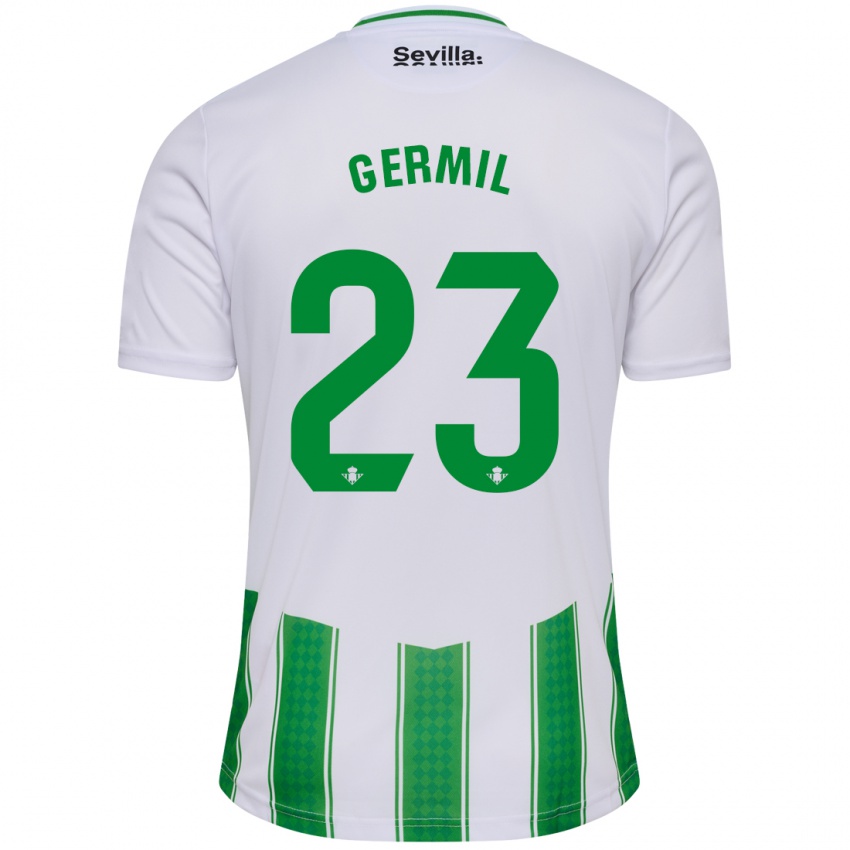 Damen Darío Germil #23 Weiß Heimtrikot Trikot 2023/24 T-Shirt