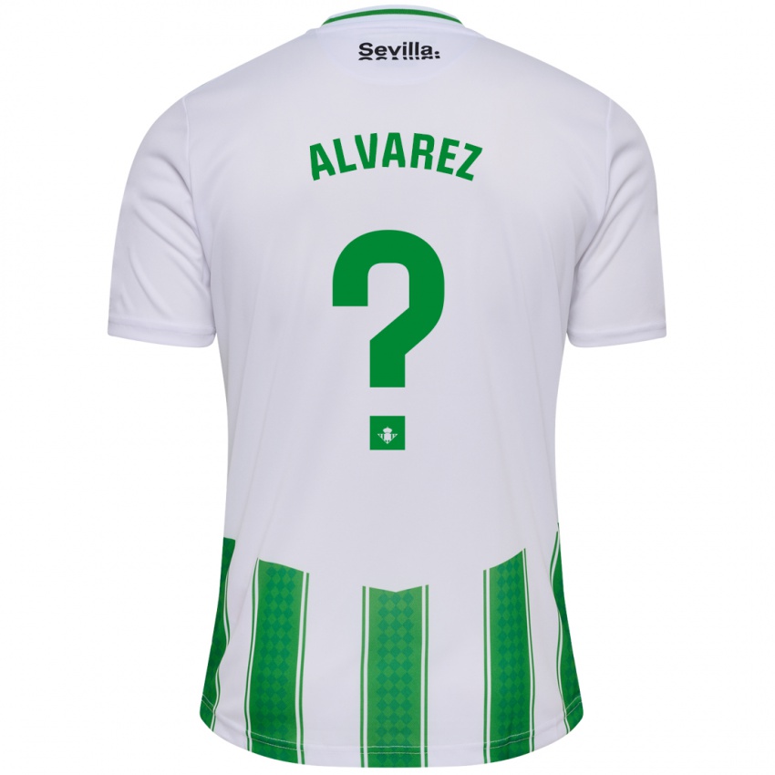 Damen Marco Álvarez #0 Weiß Heimtrikot Trikot 2023/24 T-Shirt