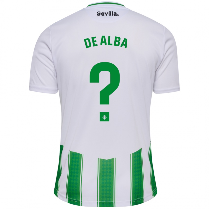 Damen Luismi De Alba #0 Weiß Heimtrikot Trikot 2023/24 T-Shirt