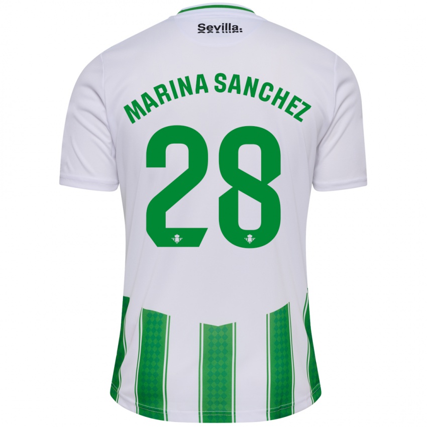 Damen Marina Sánchez #28 Weiß Heimtrikot Trikot 2023/24 T-Shirt