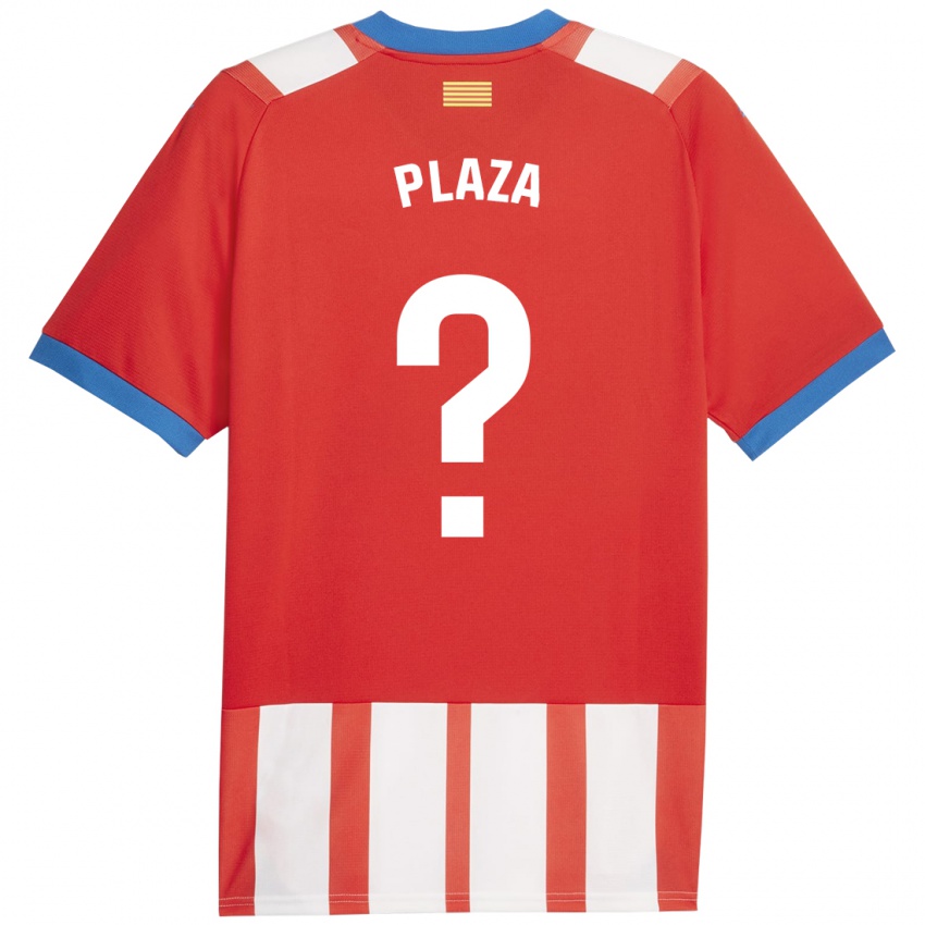 Damen Nacho Plaza #0 Rot-Weiss Heimtrikot Trikot 2023/24 T-Shirt