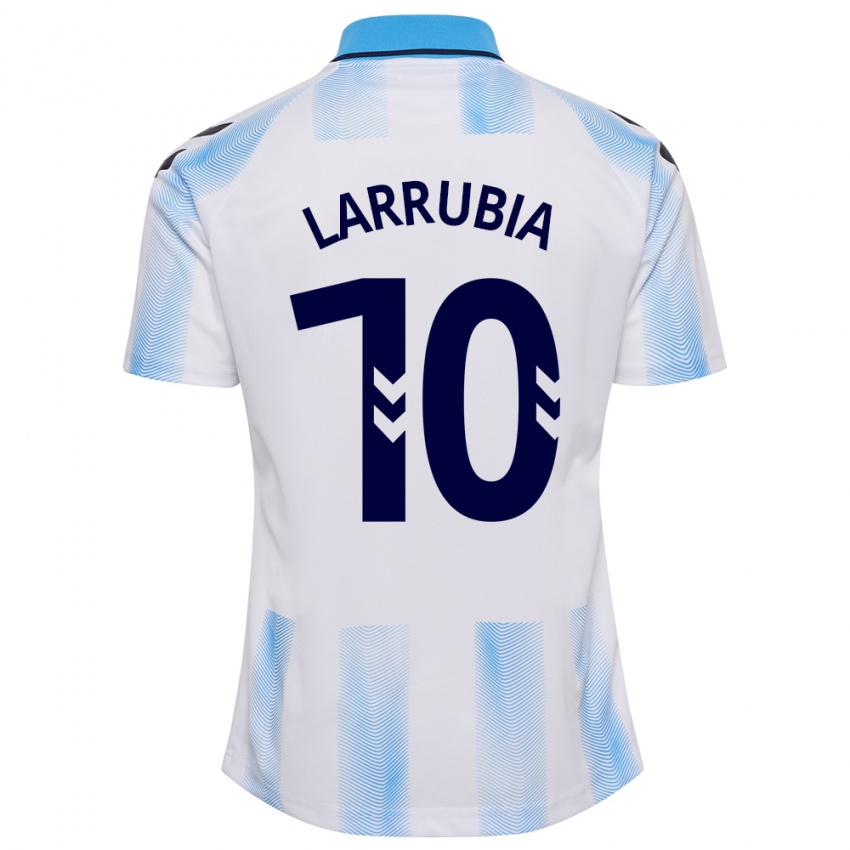 Damen David Larrubia #10 Weiß Blau Heimtrikot Trikot 2023/24 T-Shirt