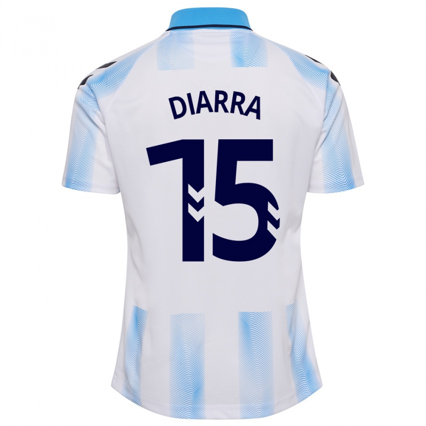 Damen Moussa Diarra #15 Weiß Blau Heimtrikot Trikot 2023/24 T-Shirt