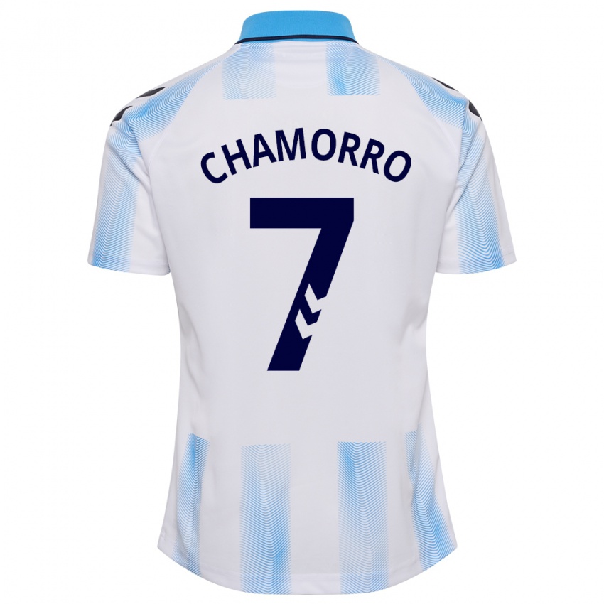 Damen Alexis Chamorro #7 Weiß Blau Heimtrikot Trikot 2023/24 T-Shirt