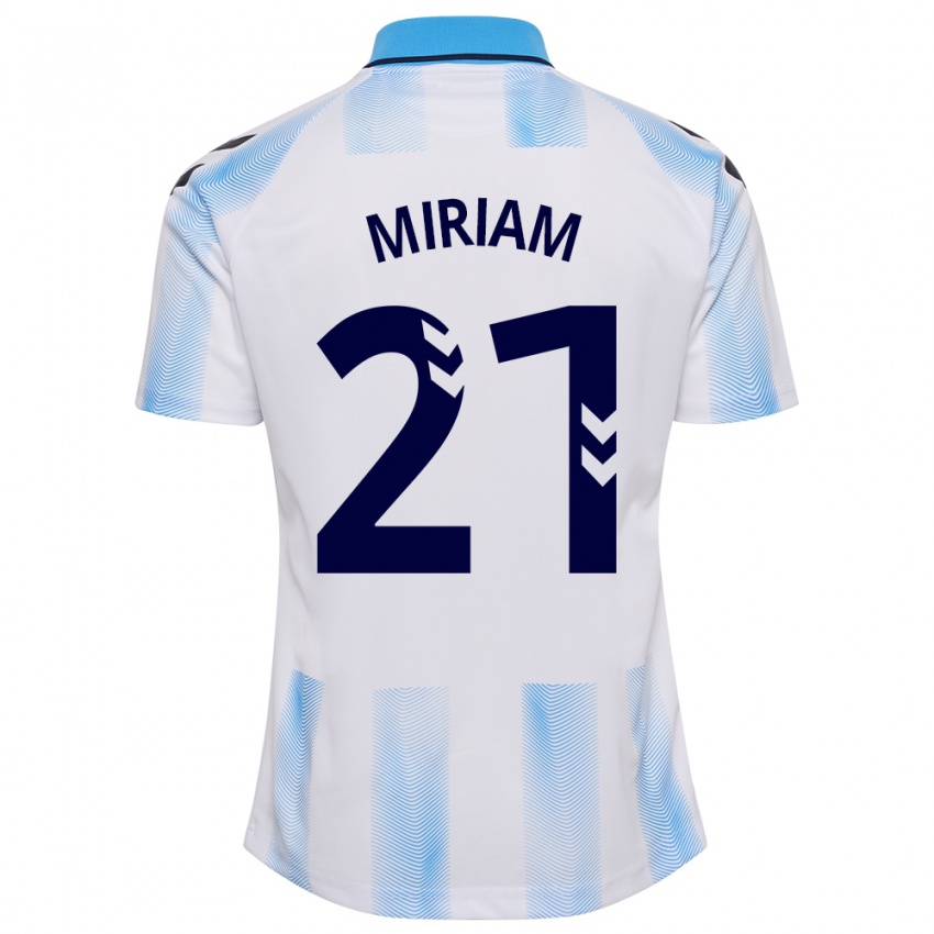 Damen Miriam #21 Weiß Blau Heimtrikot Trikot 2023/24 T-Shirt