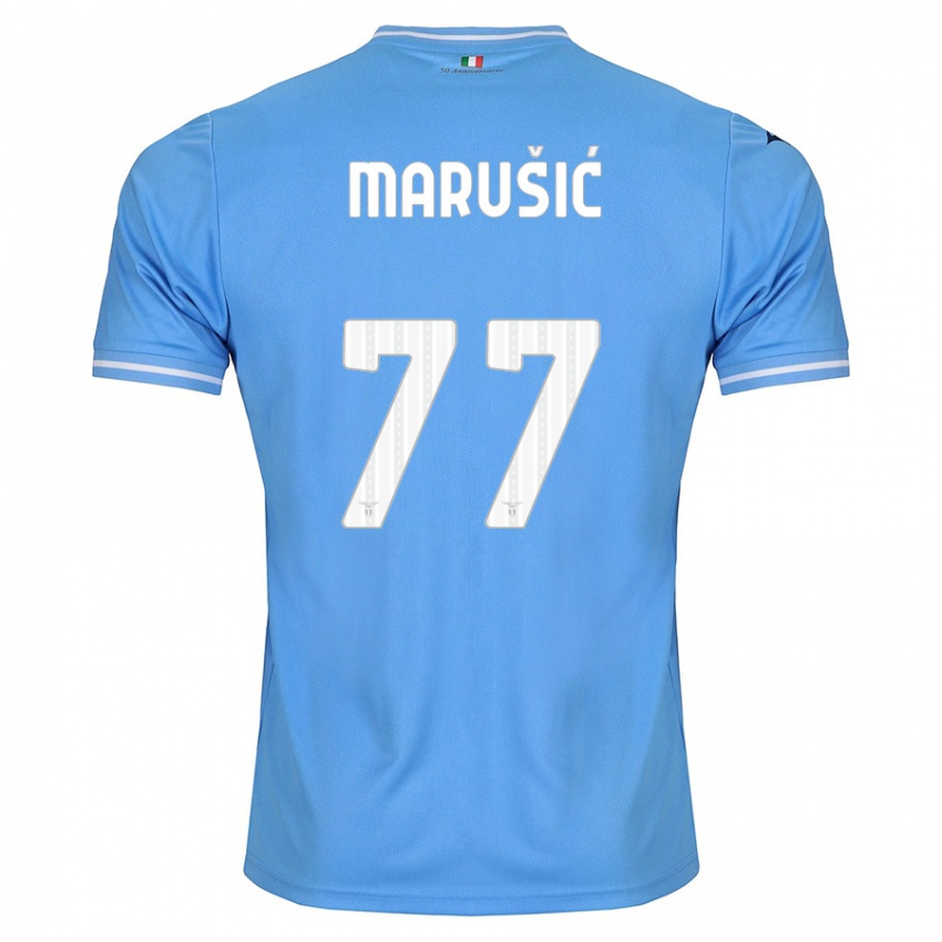 Damen Adam Marusic #77 Blau Heimtrikot Trikot 2023/24 T-Shirt
