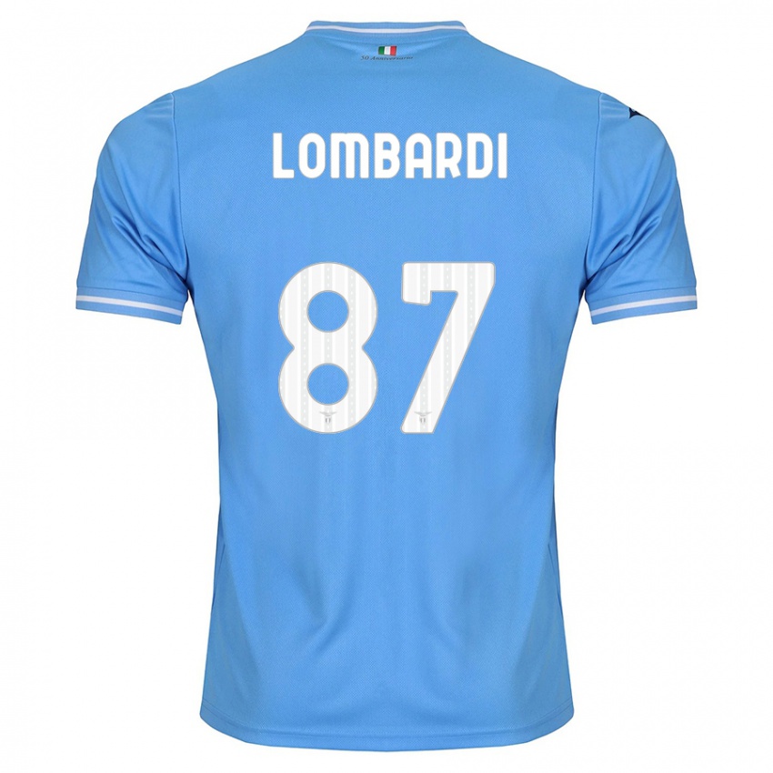 Damen Cristiano Lombardi #87 Blau Heimtrikot Trikot 2023/24 T-Shirt