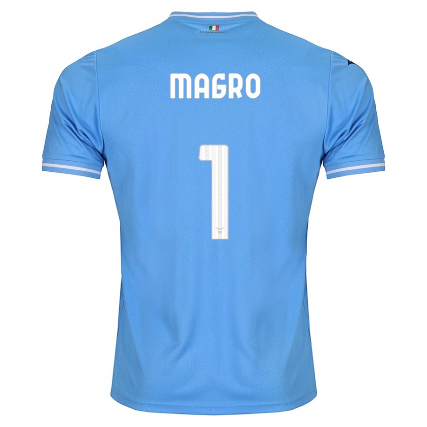 Damen Federico Magro #1 Blau Heimtrikot Trikot 2023/24 T-Shirt