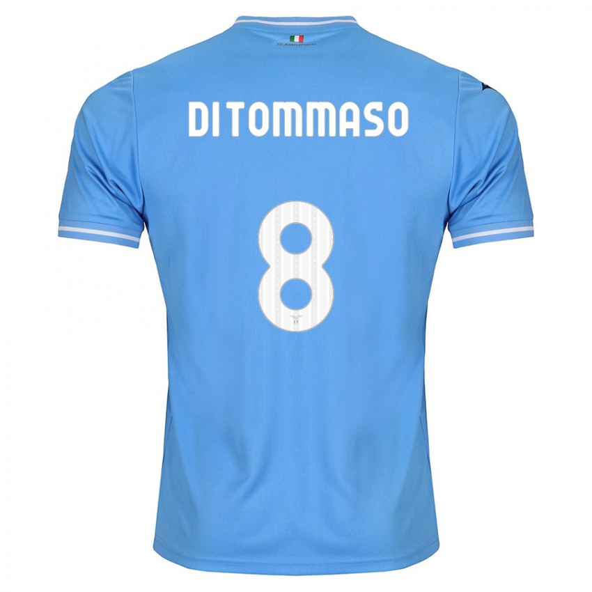 Damen Leonardo Di Tommaso #8 Blau Heimtrikot Trikot 2023/24 T-Shirt