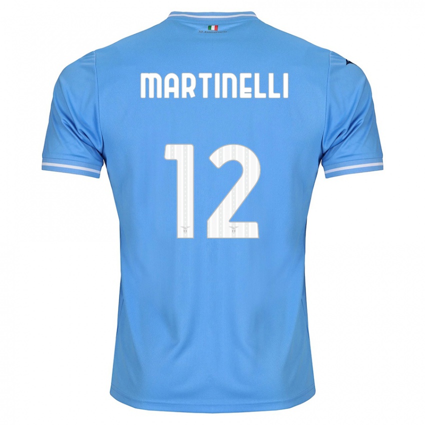 Damen Leonardo Martinelli #12 Blau Heimtrikot Trikot 2023/24 T-Shirt