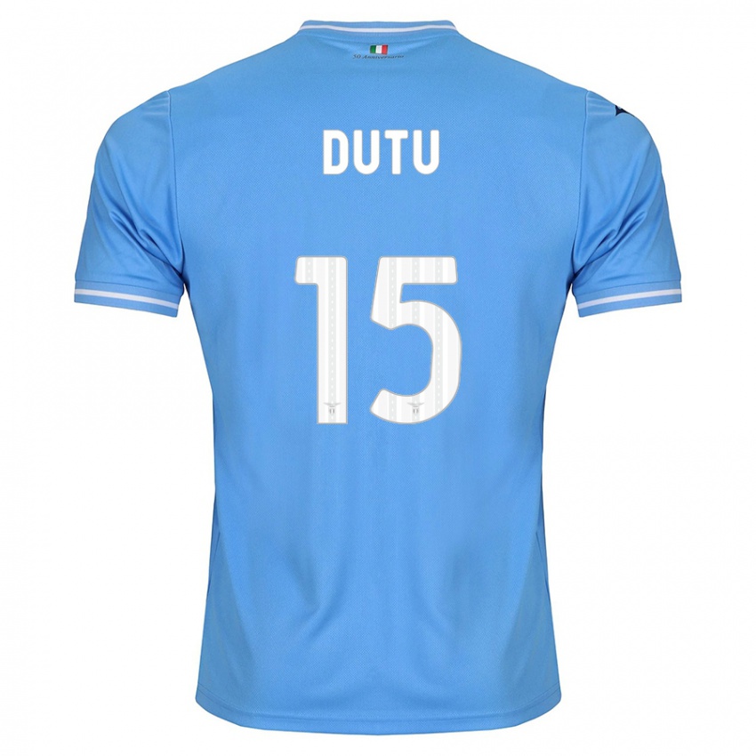 Damen Matteo Dutu #15 Blau Heimtrikot Trikot 2023/24 T-Shirt