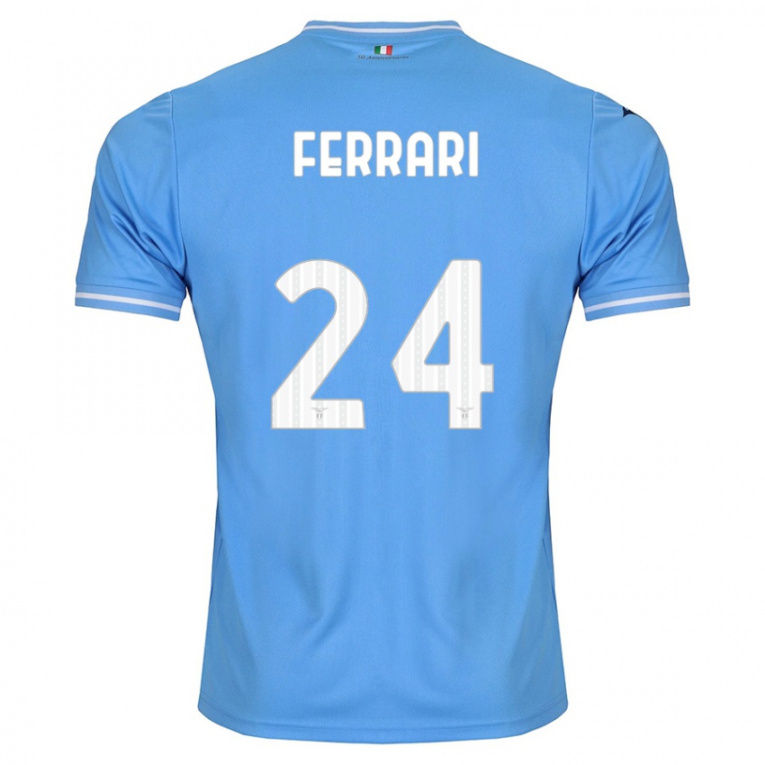 Damen Lorenzo Ferrari #24 Blau Heimtrikot Trikot 2023/24 T-Shirt