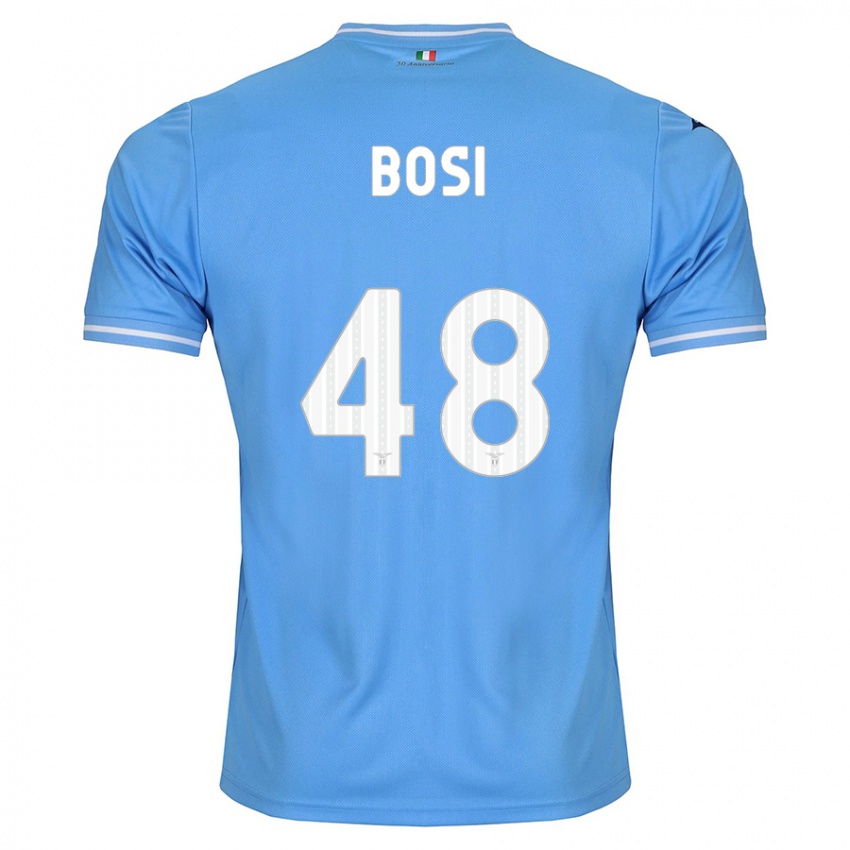 Damen Gioele Bosi #48 Blau Heimtrikot Trikot 2023/24 T-Shirt