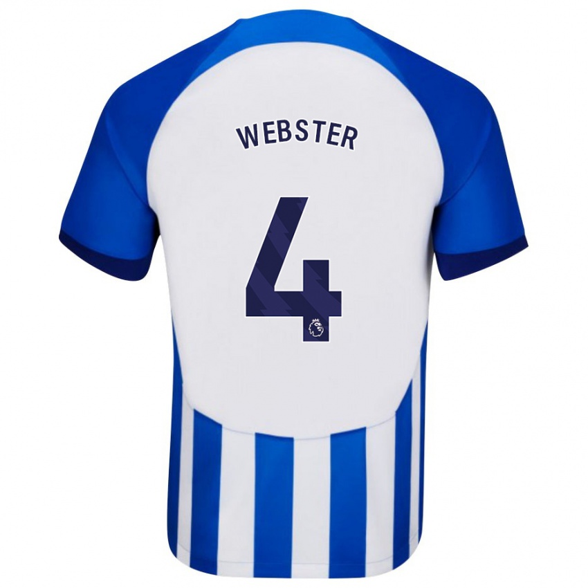 Damen Adam Webster #4 Blau Heimtrikot Trikot 2023/24 T-Shirt
