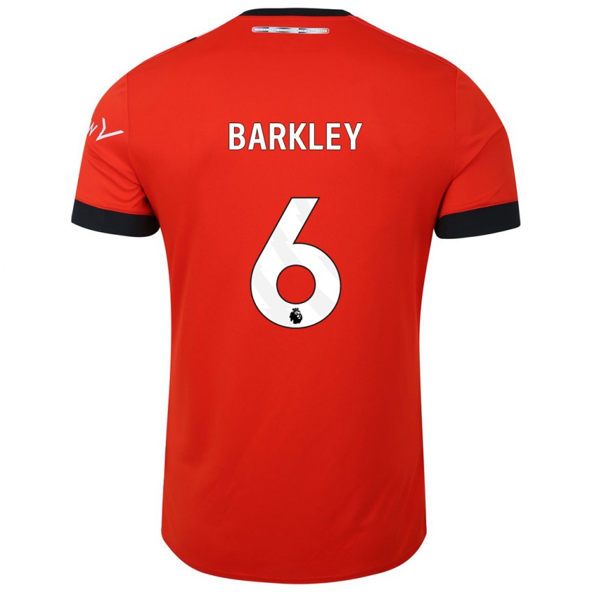 Damen Ross Barkley #6 Rot Heimtrikot Trikot 2023/24 T-Shirt