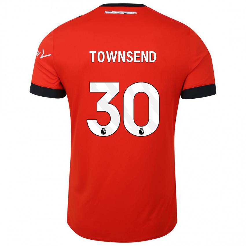 Damen Andros Townsend #30 Rot Heimtrikot Trikot 2023/24 T-Shirt