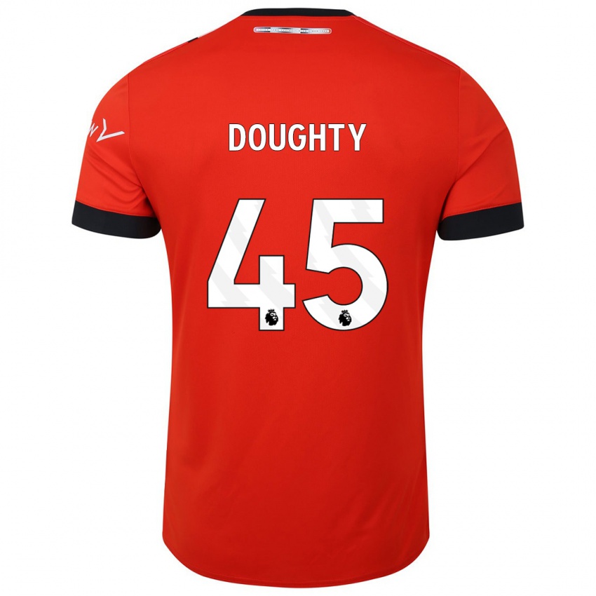 Damen Alfie Doughty #45 Rot Heimtrikot Trikot 2023/24 T-Shirt