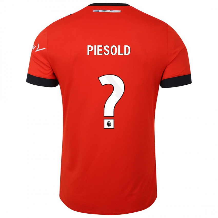 Damen Axel Piesold #0 Rot Heimtrikot Trikot 2023/24 T-Shirt