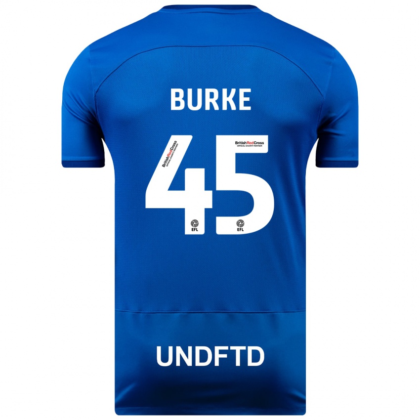 Damen Oliver Burke #45 Blau Heimtrikot Trikot 2023/24 T-Shirt